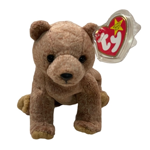 Pecan 1999 Ty Beanie Babies Brown Bear! - Picture 1 of 5